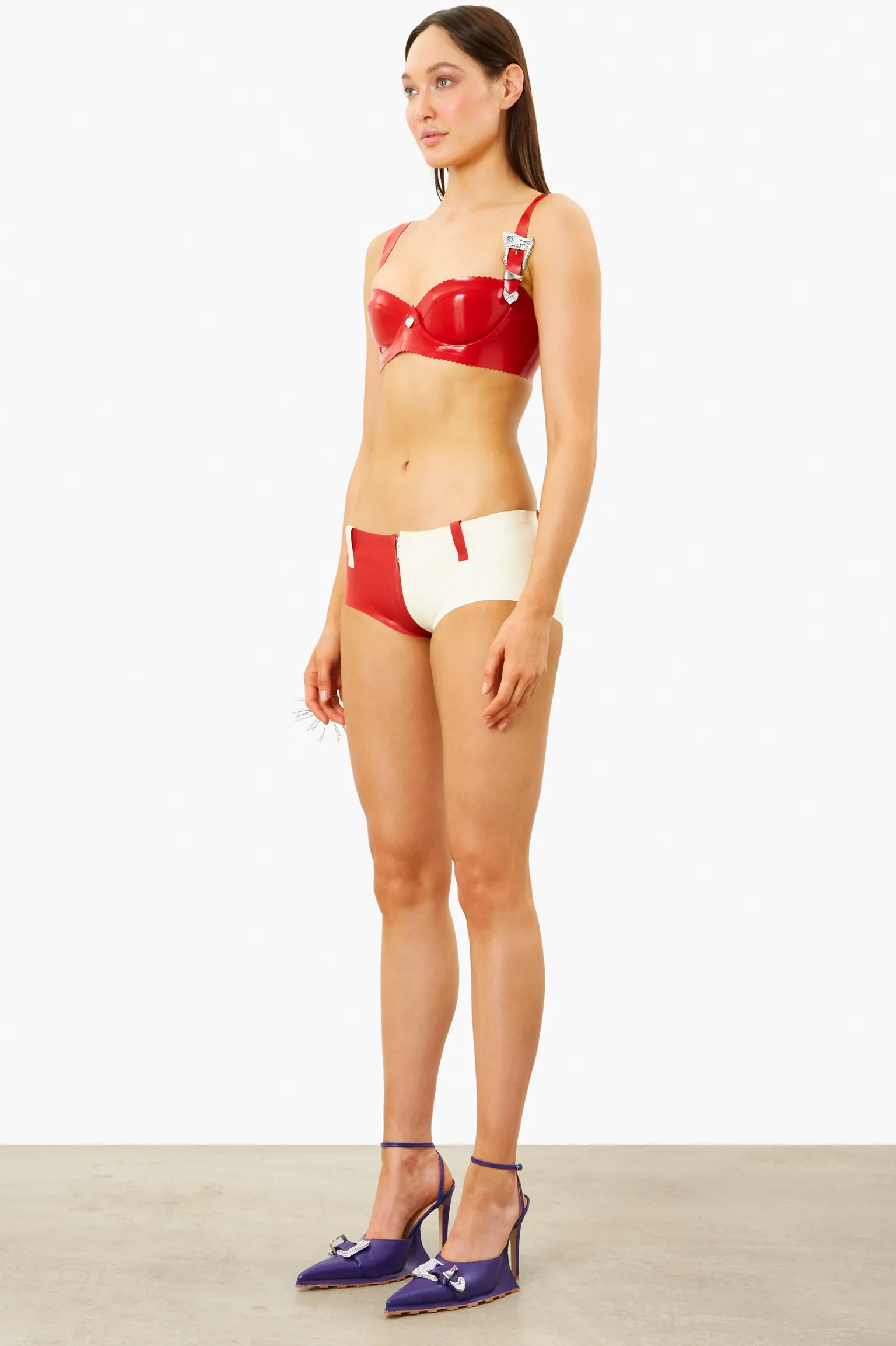 Agnes Latex Shorts Gazpacho<Poster Girl Best
