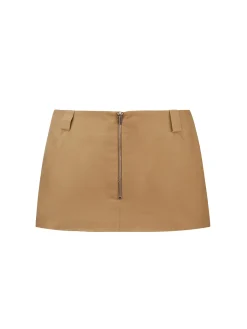 Alba Mini Skirt Camel<Poster Girl New