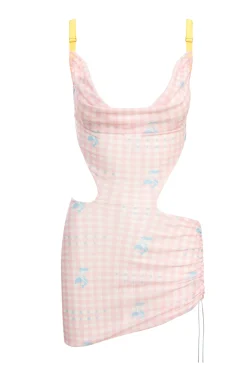Amber Dress Pink Gingham<Poster Girl Online