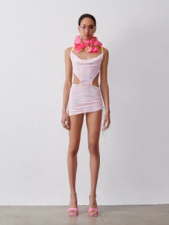 Amber Dress Pink Gingham<Poster Girl Online