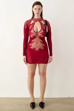As If Dress Red<Poster Girl Clearance