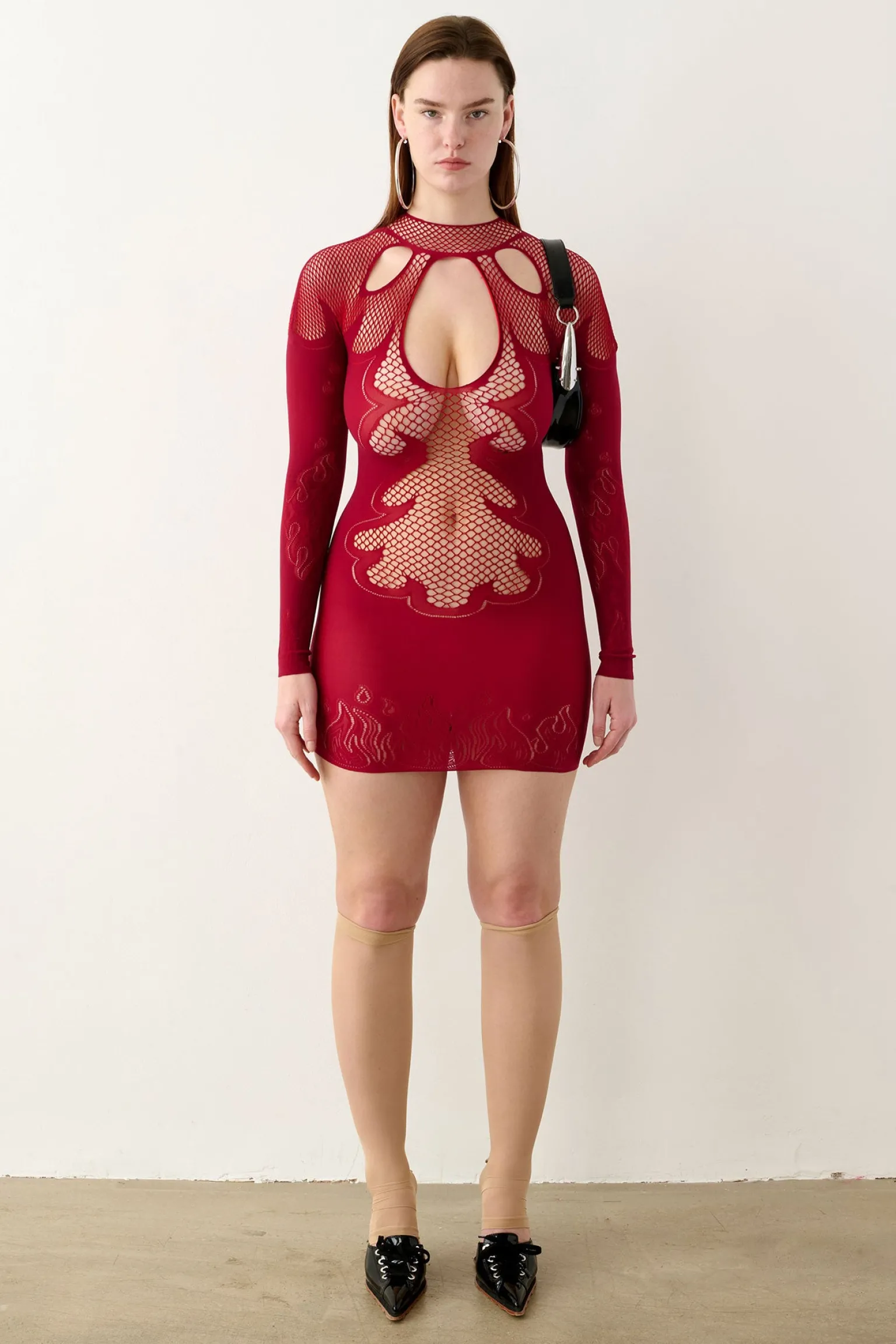 As If Dress Red<Poster Girl Clearance