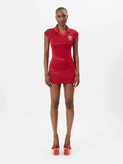 Autograph Mini Dress Red<Poster Girl