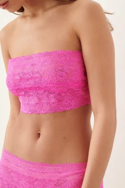 Ava Top Lace Harlot Pink<Poster Girl Clearance