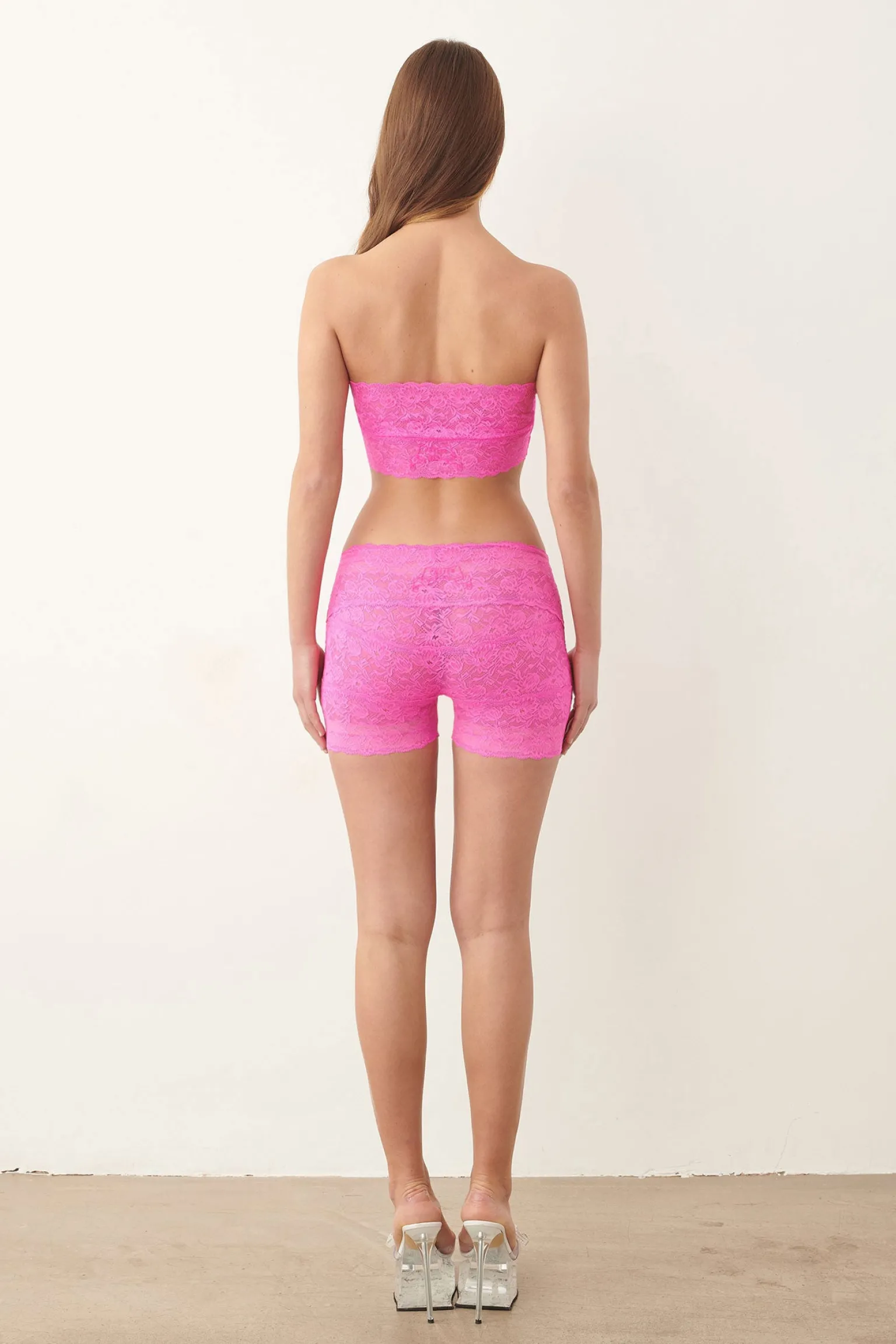 Ava Top Lace Harlot Pink<Poster Girl Clearance