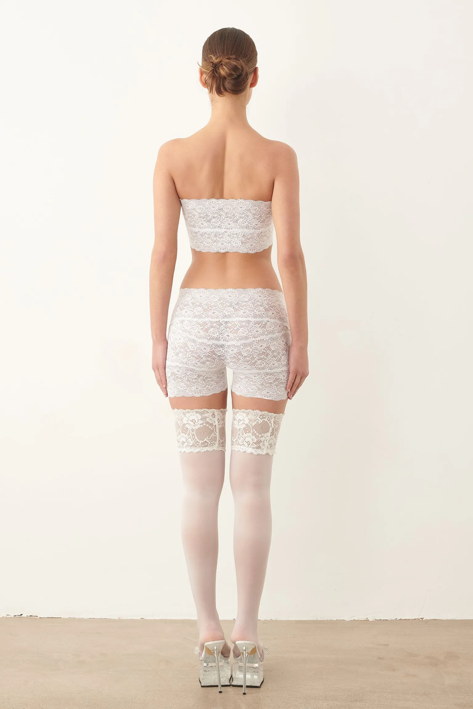 Ava Top Lace Virgin White<Poster Girl New