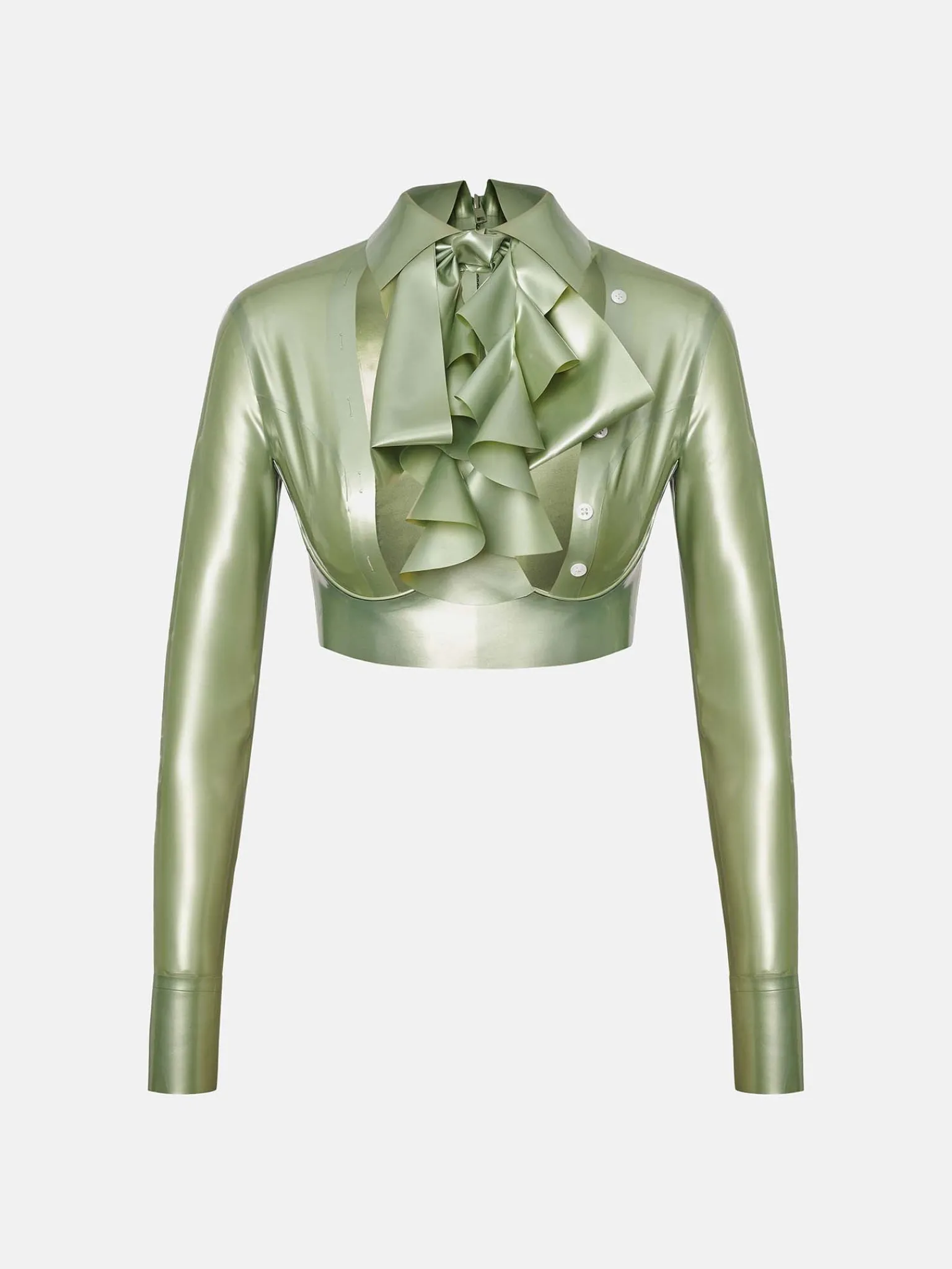 Bailey Blouse Latex Dollar Bill Green<Poster Girl Best