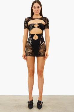 Barbi Dress Jet Black<Poster Girl New