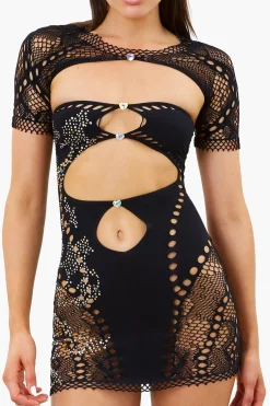 Barbi Dress Jet Black<Poster Girl New