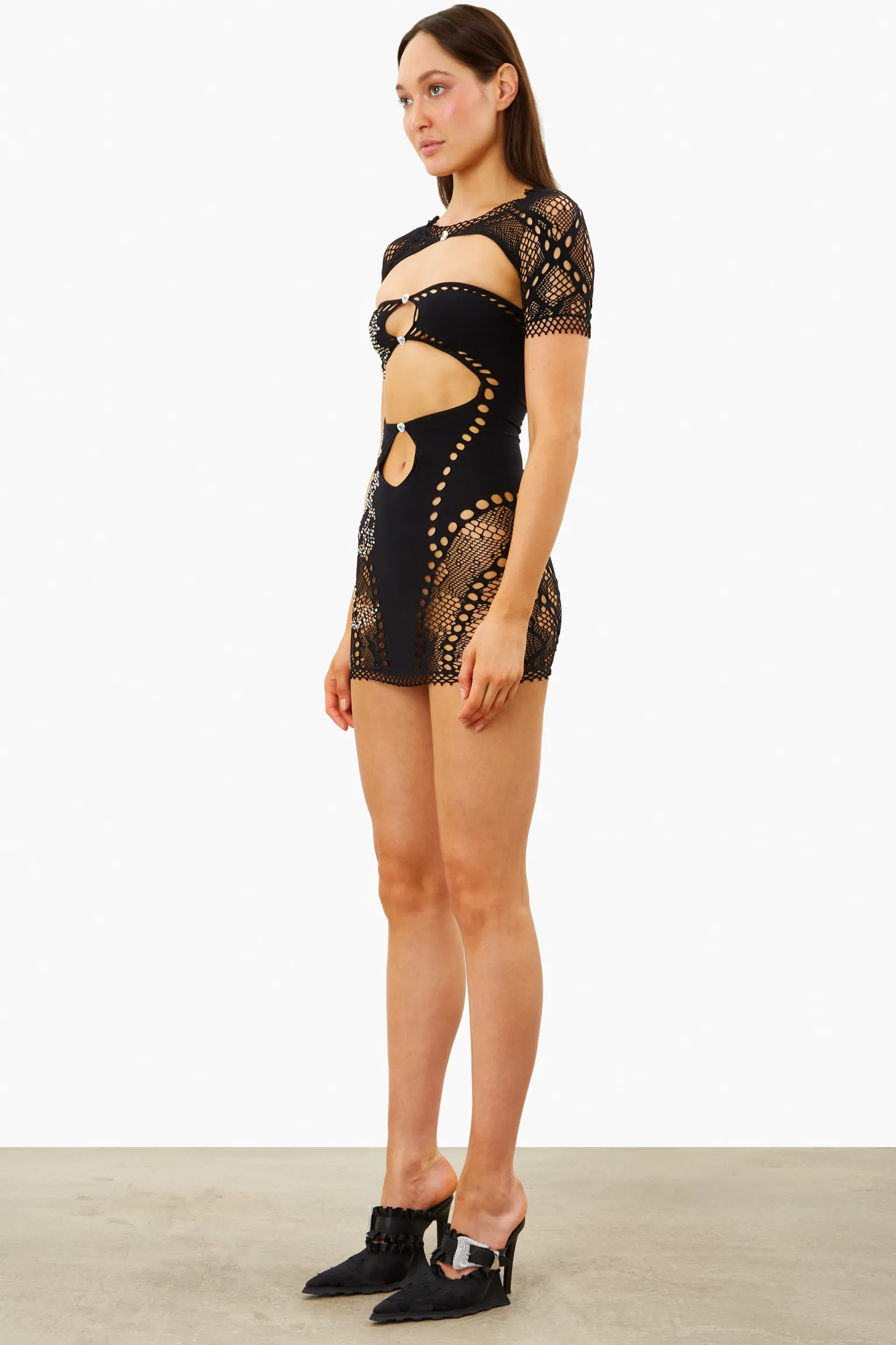 Barbi Dress Jet Black<Poster Girl New