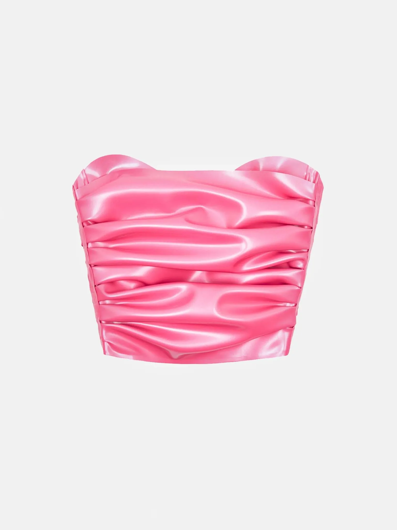 Barbossa Bandeau Latex Top Pink<Poster Girl Discount
