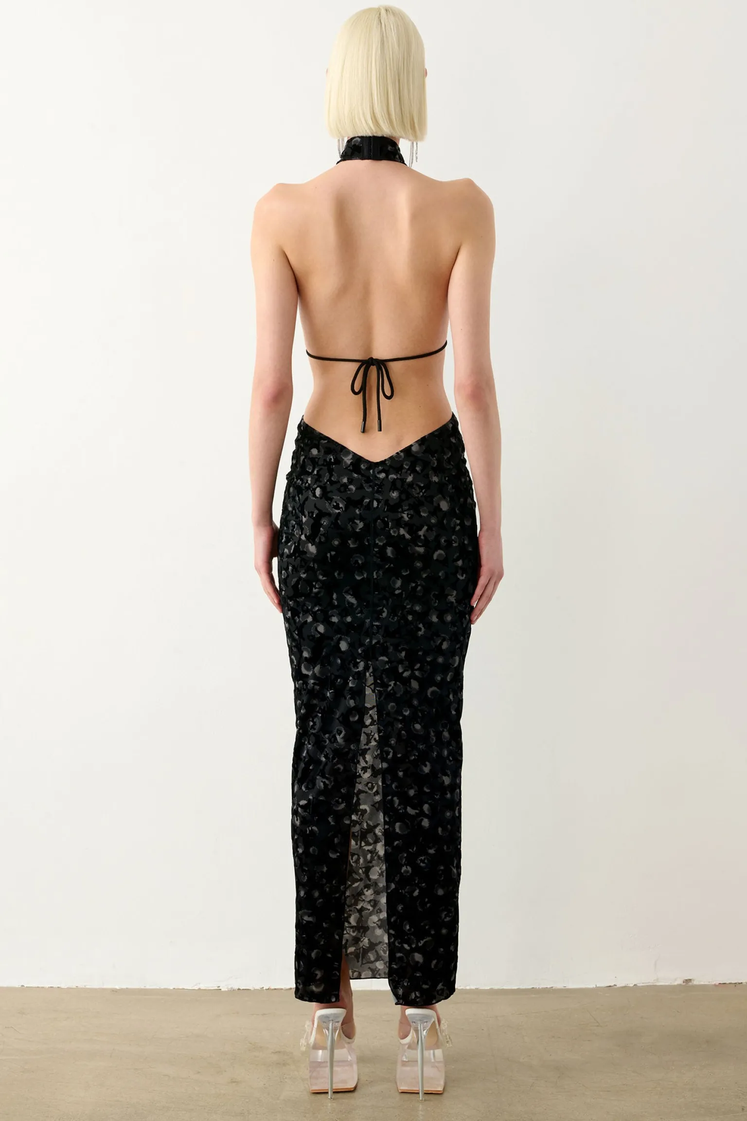 Bare Dress Black Leopard Print<Poster Girl