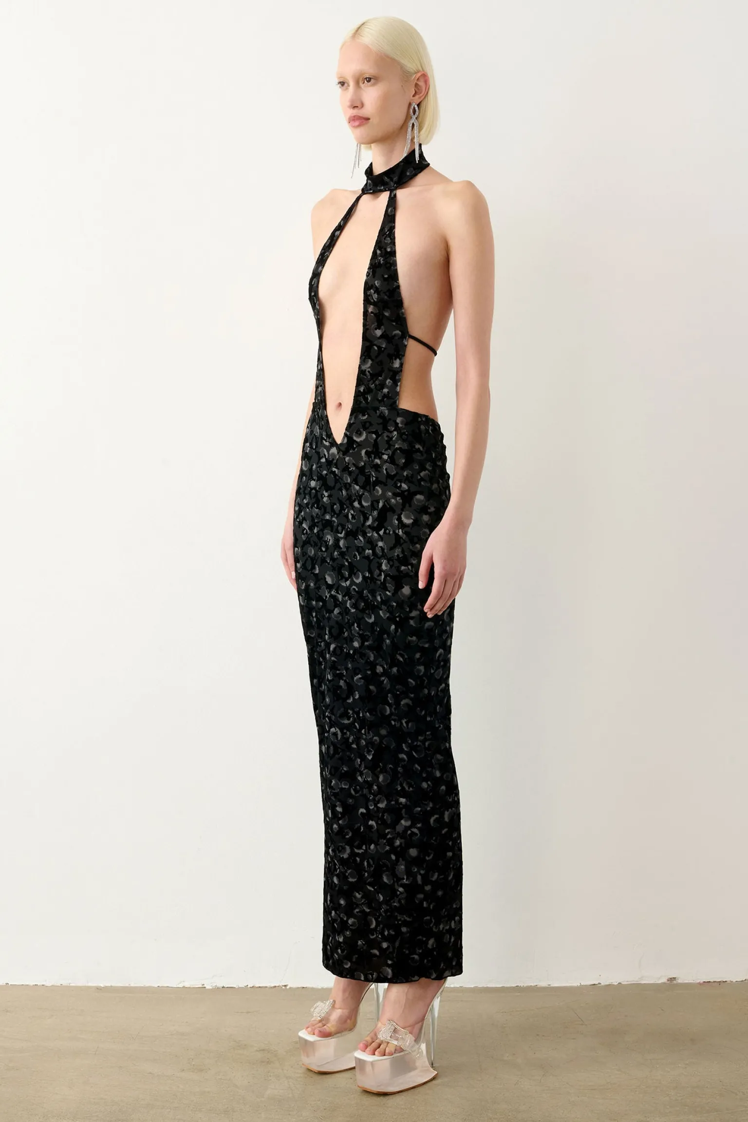 Bare Dress Black Leopard Print<Poster Girl