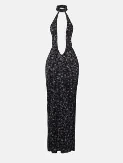 Bare Dress Black Leopard Print<Poster Girl