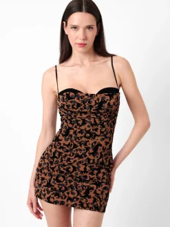 Bianca Dress Leopard Print<Poster Girl New
