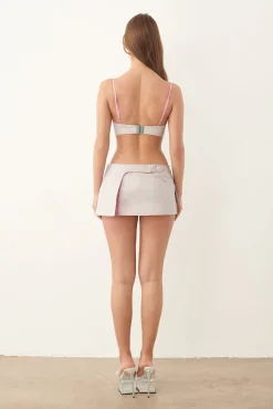 Billie Bra Grey/Pink Pinstripe<Poster Girl Sale