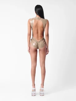 Bronx Latex Bodysuit Taupe<Poster Girl