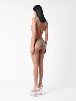 Bronx Latex Bodysuit Taupe<Poster Girl
