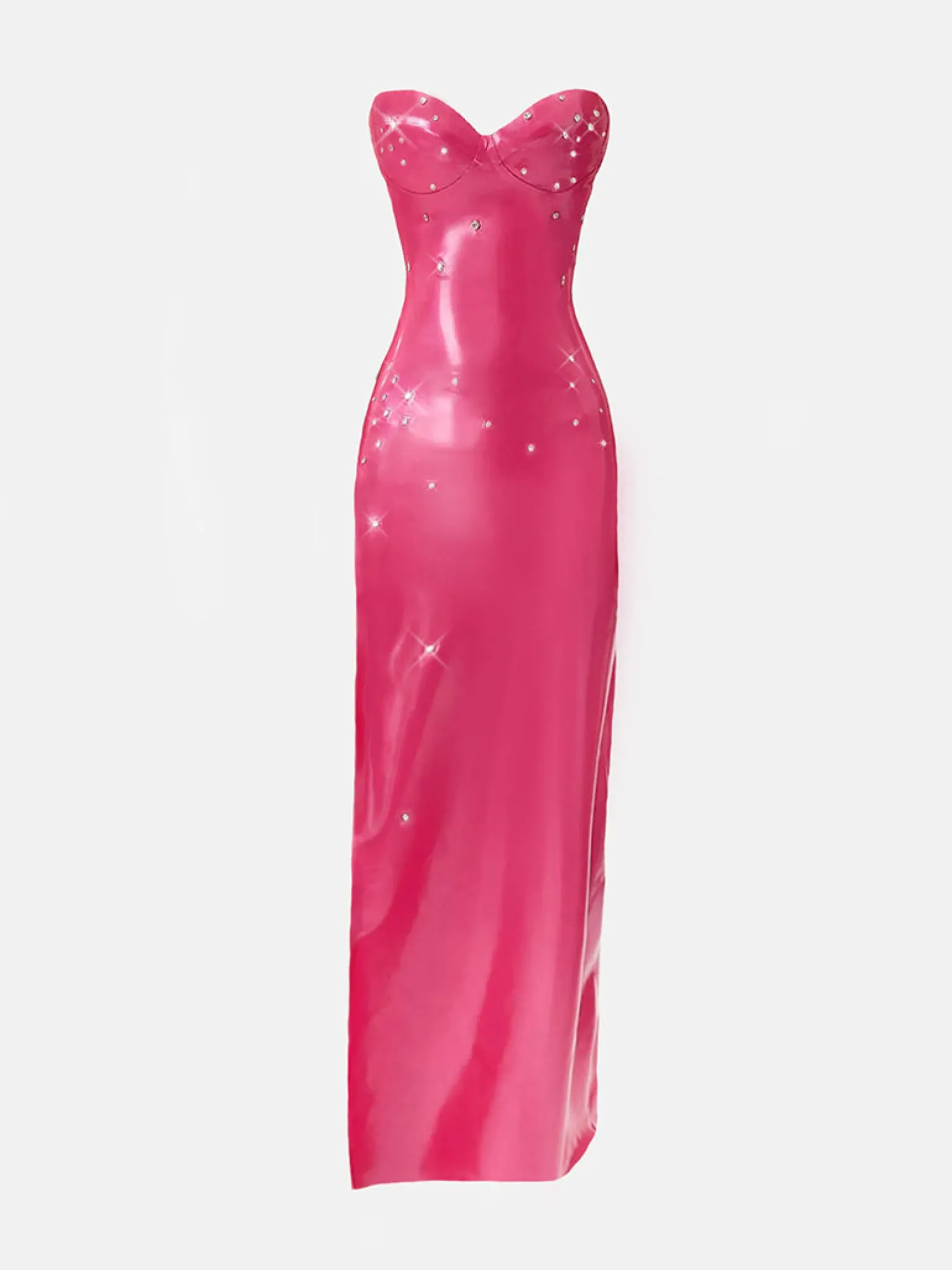 Bunny Latex Maxi Dress<Poster Girl New