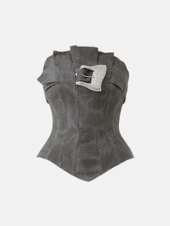Calamity Corset Black Canvas<Poster Girl Outlet