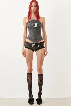 Calamity Corset Black Canvas<Poster Girl Outlet