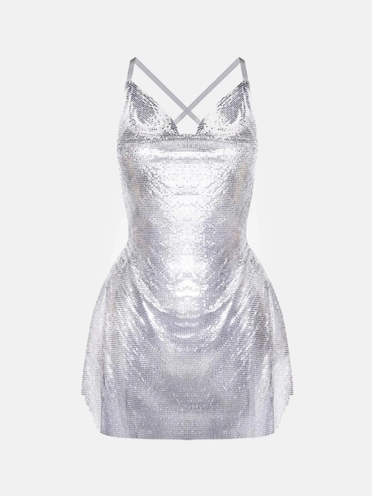 Calypso Dress Chrome Silver<Poster Girl Hot