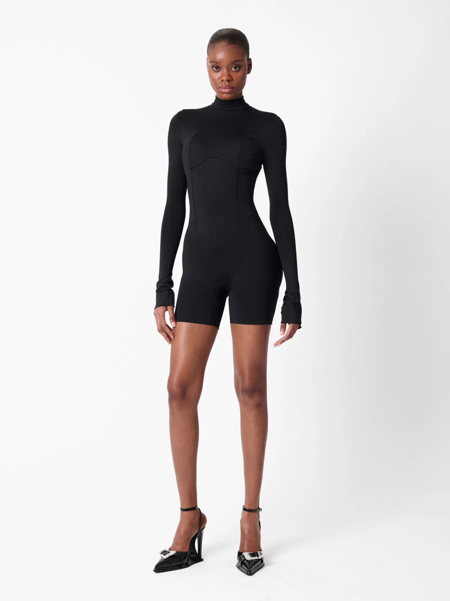 Cat Call Padded Playsuit<Poster Girl Clearance