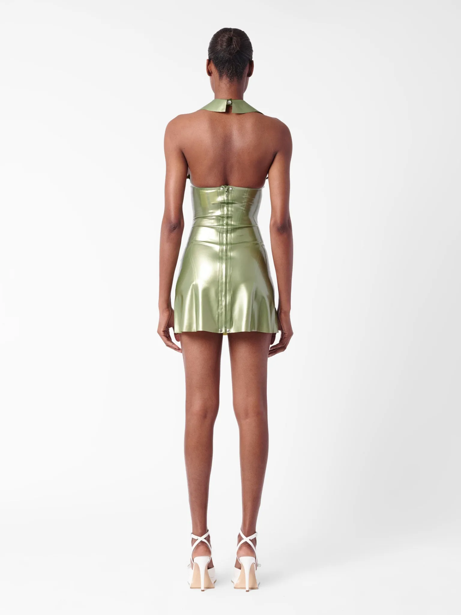 Chambers Latex Dress Dollar Bill Green<Poster Girl Sale