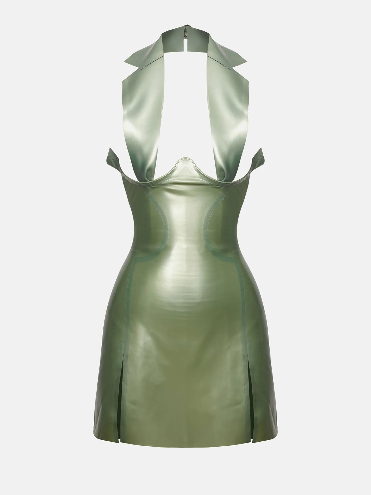 Chambers Latex Dress Dollar Bill Green<Poster Girl Sale