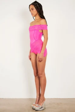 Charm Romper Harlot Pink<Poster Girl Sale