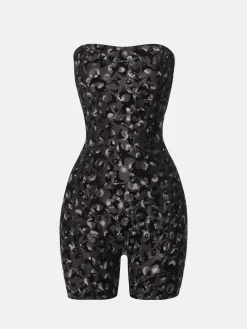 Darling Playsuit Black Leopard Print<Poster Girl Outlet