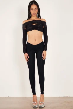 Davina Top Lace Raven Black<Poster Girl Online
