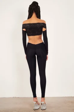 Davina Top Lace Raven Black<Poster Girl Online