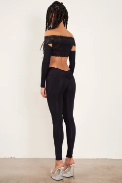 Davina Top Lace Raven Black<Poster Girl Online