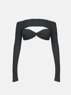 Davina Top Lace Raven Black<Poster Girl Online