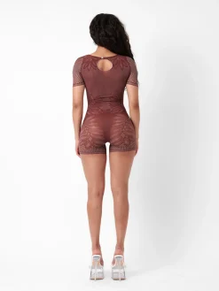 Dinero Playsuit Old Money Brown<Poster Girl Sale