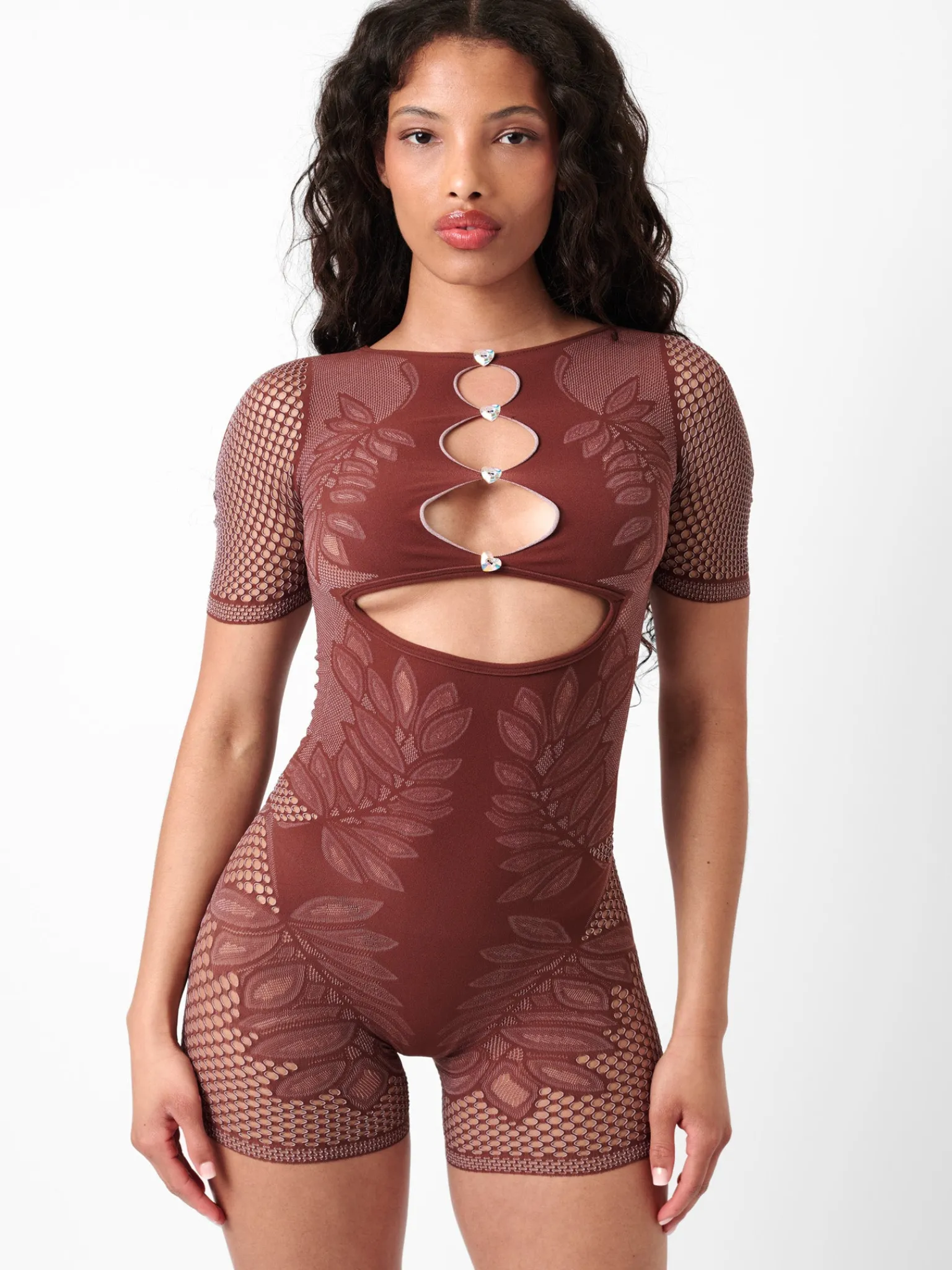 Dinero Playsuit Old Money Brown<Poster Girl Sale