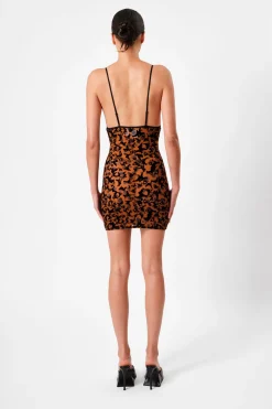Doll Dress Chestnut Leopard Print<Poster Girl Discount