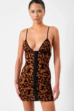 Doll Dress Chestnut Leopard Print<Poster Girl Discount