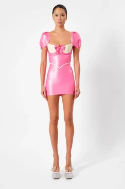DOLLY LATEX DRESS PINK<Poster Girl Sale