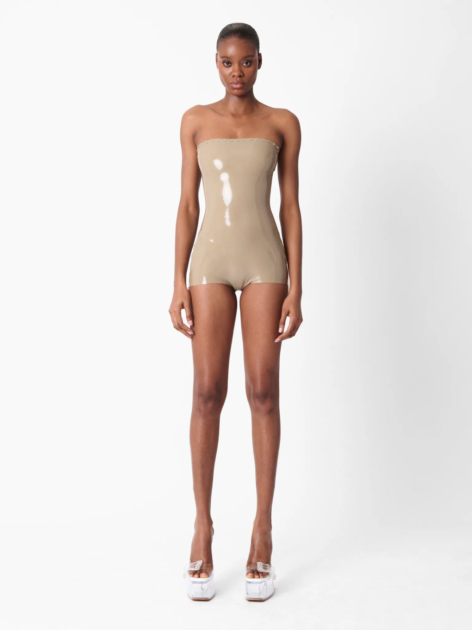 Downtown Latex Playsuit<Poster Girl Online