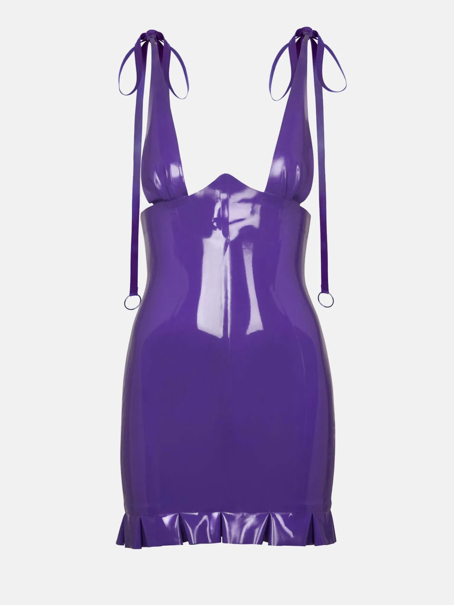 Florence Latex Dress Grape Punch<Poster Girl Online