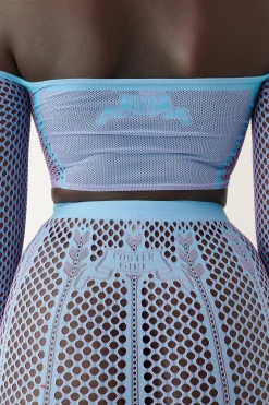 Fortune Skirt Crypto Blue<Poster Girl Sale