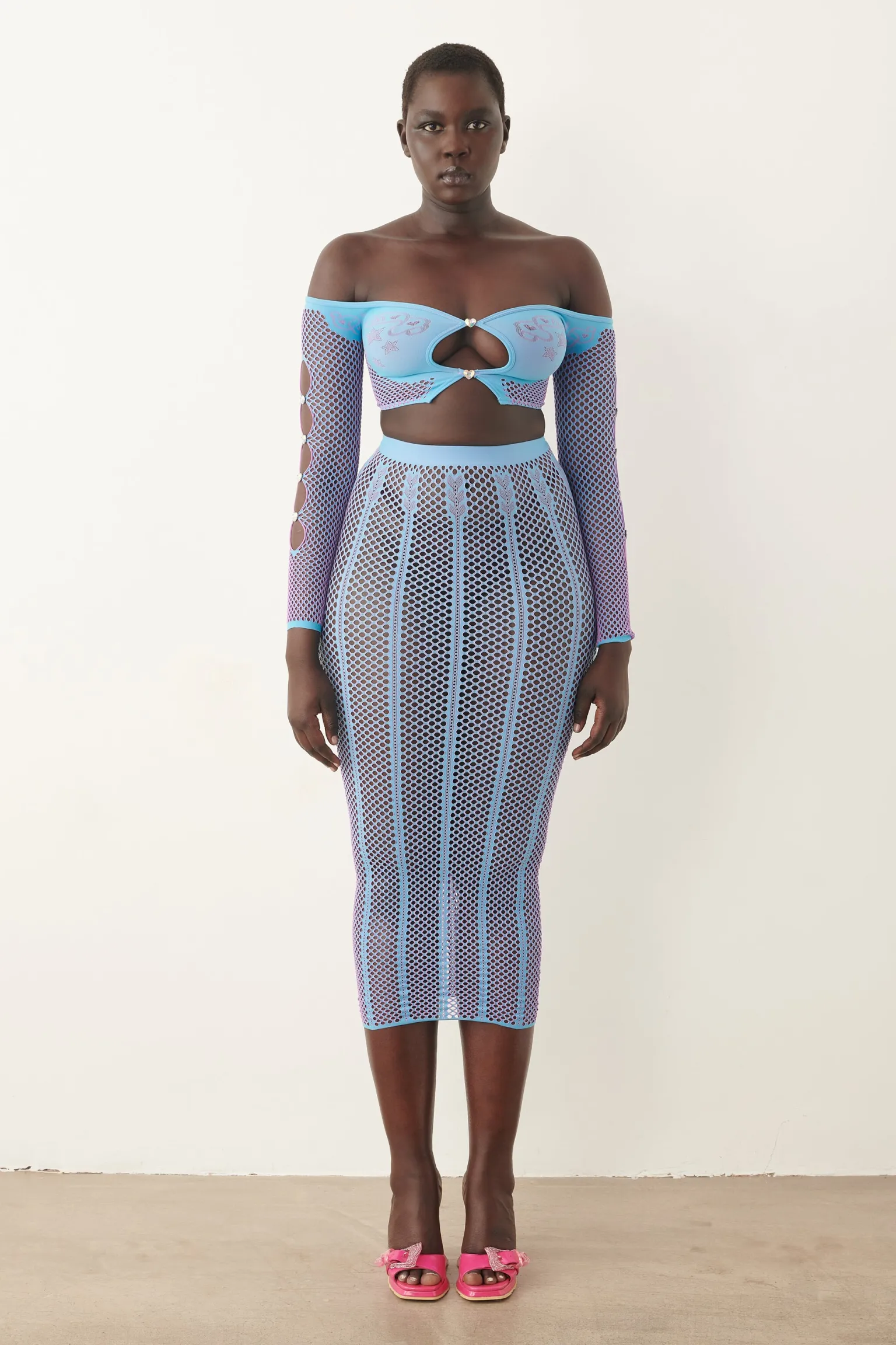 Fortune Skirt Crypto Blue<Poster Girl Sale