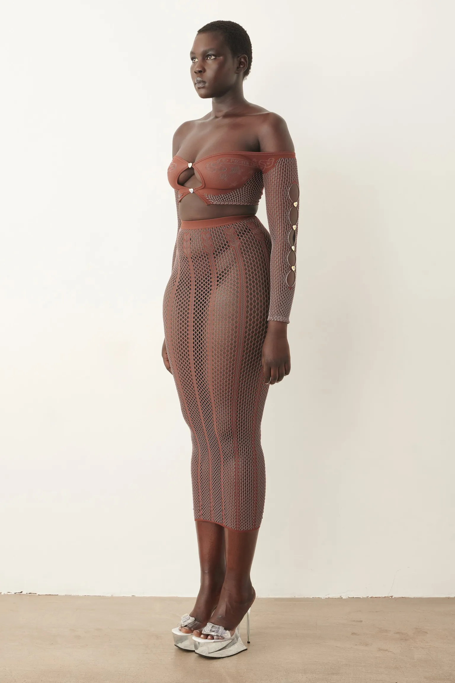 Fortune Skirt Old Money Brown<Poster Girl