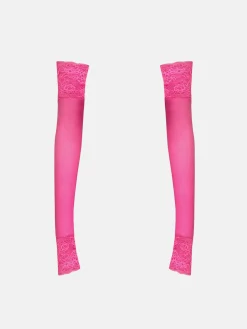 Gia Lace Long Sleeves Harlot Pink<Poster Girl Hot