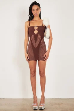 Gisele Dress Old Money Brown<Poster Girl Outlet