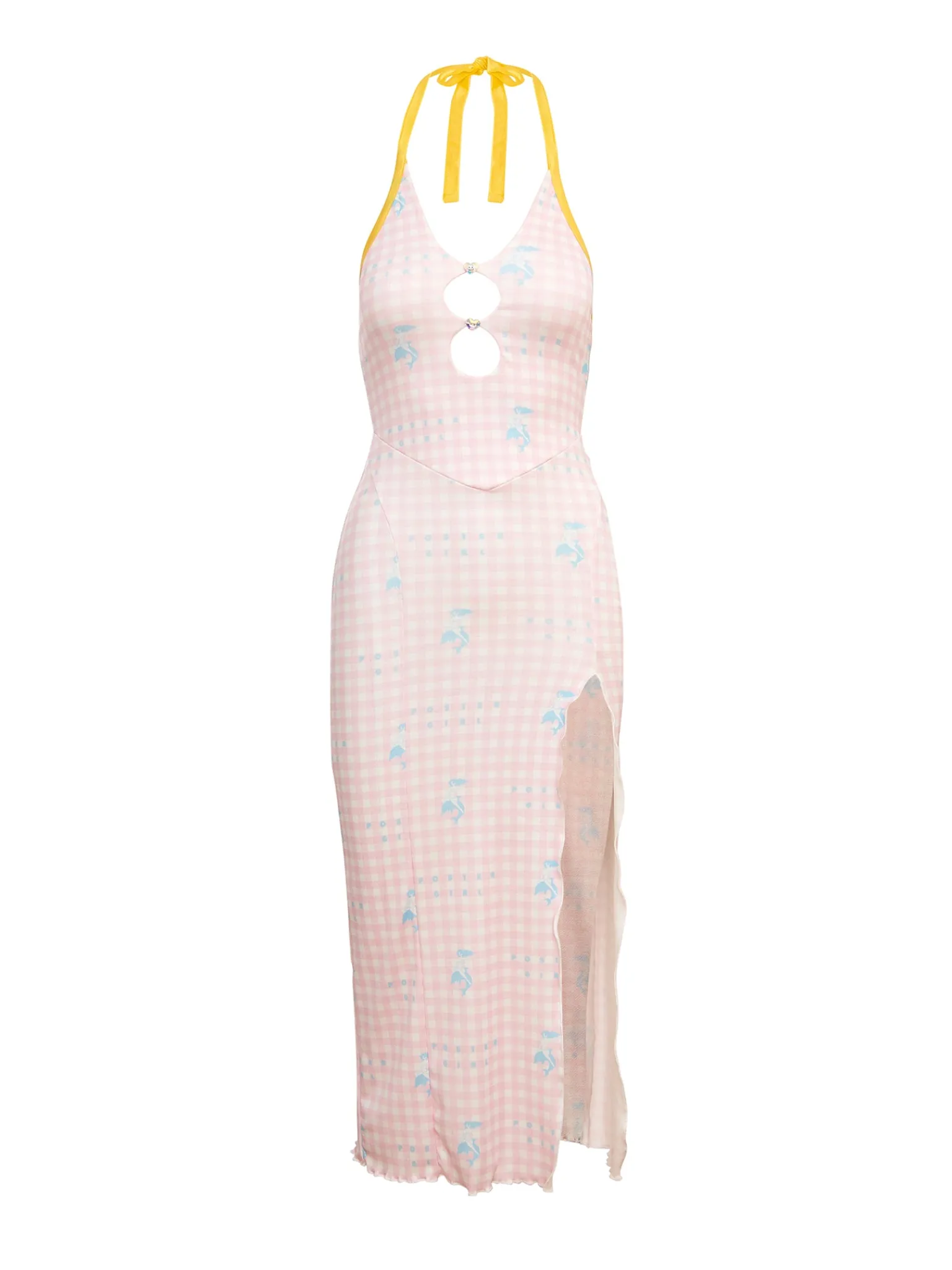 Heather Midi Dress Pink Gingham<Poster Girl Online