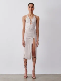 Heather Midi Dress Pumice Stone<Poster Girl Sale