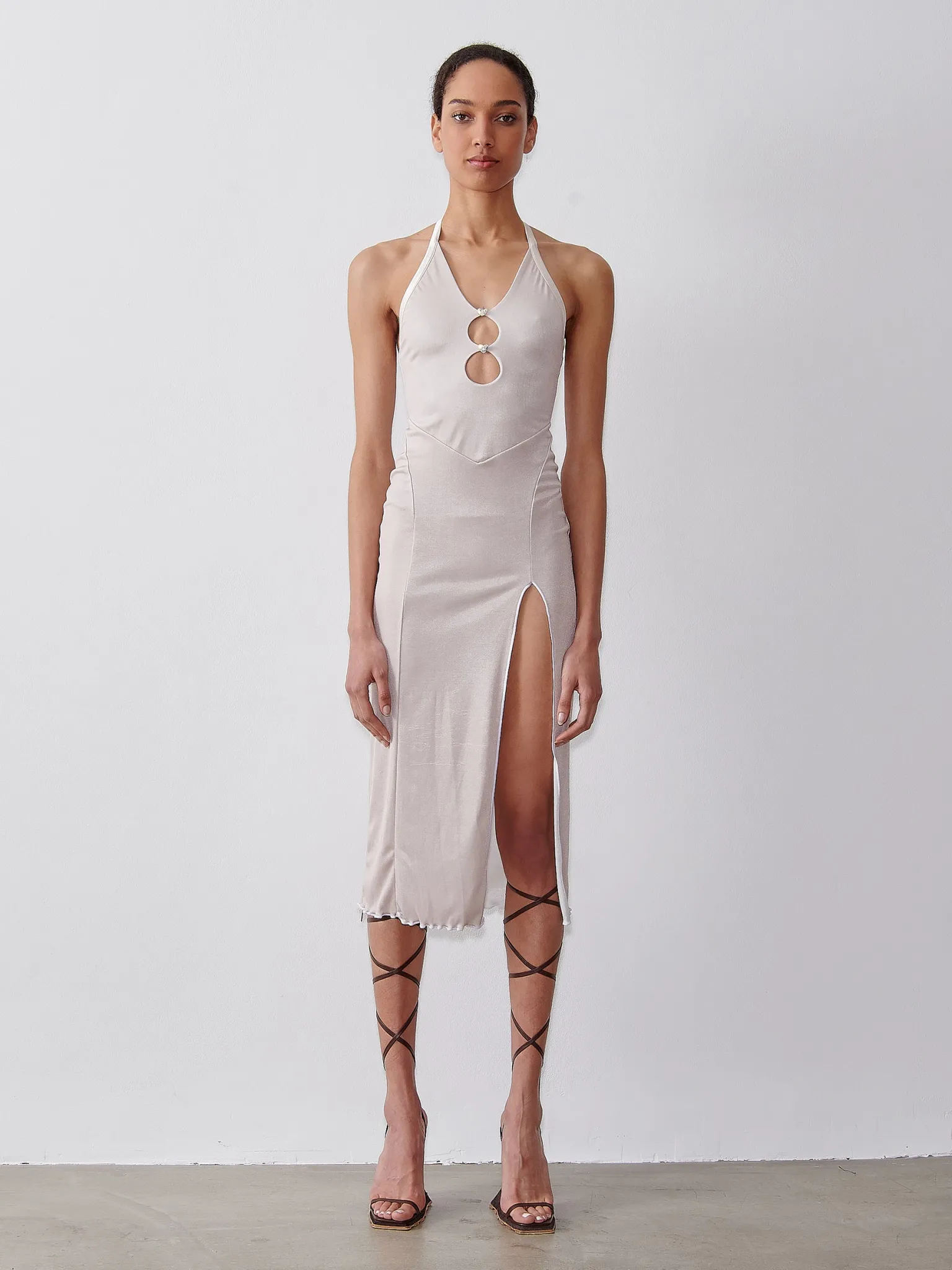 Heather Midi Dress Pumice Stone<Poster Girl Sale